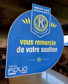 enseigne forme spécifique KIWANIS